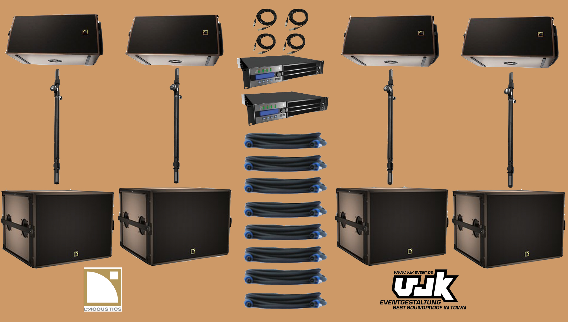 Soundsystem bei L-Acoustics via VJK-Eventgestaltung Leipzig